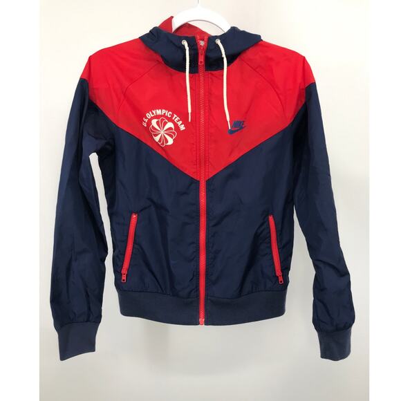 Nike Vintage U.S. Olympic Team Full Zip Windbreaker Jacket Size S - Picture 2 of 10